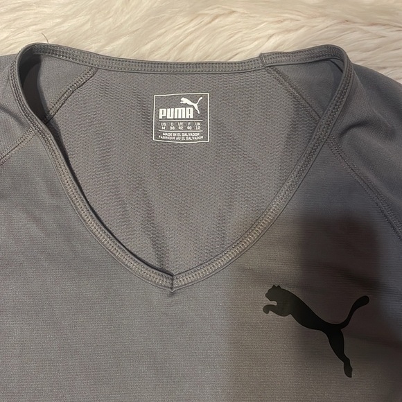 PUMA Gray Lightweight Workout‎ Shirt - Picture 3 of 7